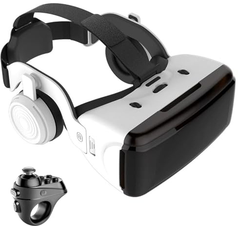 3D VR Gafas de Realidad Virtual, Gafas VR Auriculares con Lentes HD Anti luz Azul, Compatible con Smartphones de 4,7–6,6 Pulgadas, por Android/Phone, Regalo para niños y Familia(A)