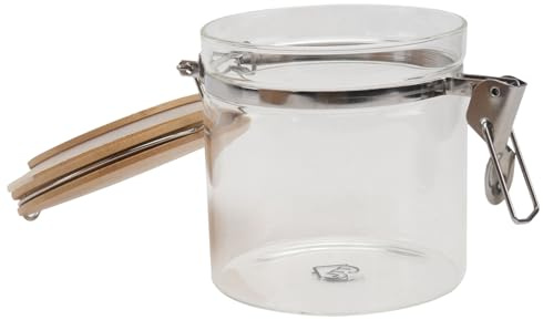 Toyvian 1pezzi Barattolo di Vetro per Alimenti da Cucina Chiusura Ermetica Barattolo di Vetro Multiuso per Conservazione in Cucina Coperchio Trasparente per Snack e Ingredienti