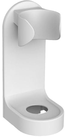 YIXANNX Supporti in ABS Supporto a parete Facile da risparmiare Supporti per spazzolini da denti a parete Fori inferiori multifunzionali, Bianco, 97x47x33mm