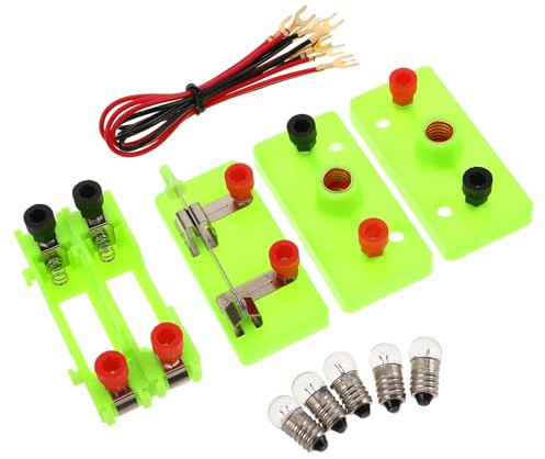 VICASKY Experimentierkasten Elektrische Schaltkreise Satz Elektrotechnik Lernspielzeug für Jungen Mädchen Kompatibles Physik Schaltungs Bauset für Schule und Zuhause