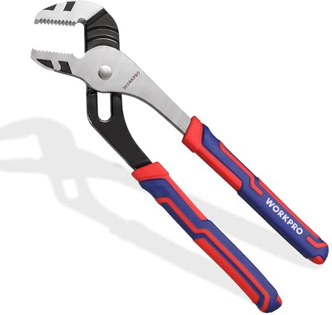 WORKPRO 10-Inch Channel Locks Plier, Adjustable 7-Position Groove Joint Pliers, 2-Inch Jaw Capacity for Plumbing & Home Repair