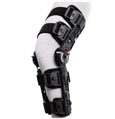 GERCARE Rodillera Articulada Postoperatoria Universal con Sistema X-ROM. Ortesis de Rodilla Graduable con Control de Flexo-Extensión para la Rehabilitación de Ligamentos y del Menisco.