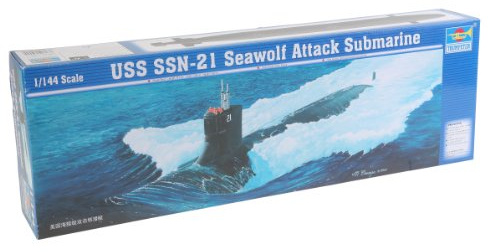 Trumpeter 05904 Modellbausatz U-Boot USS SSN-21 Seawolf, Verschieden, Dunkelgrau