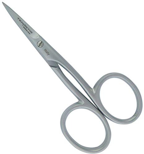 Forbicine per Unghie, Pellicine, Cuticole e Ricamo in Acciaio Inox con Lame Curve - Tenartis Made in Italy