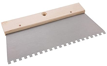 Dapetz ® Adhesive Comb 6 Milimeter Teeth Floor Wall Tile Grout Plaster Spreader DIY 250 Milimeter Long. Applicator Tiling and Grouting Trowel Comb and Spreader Wooden Handle