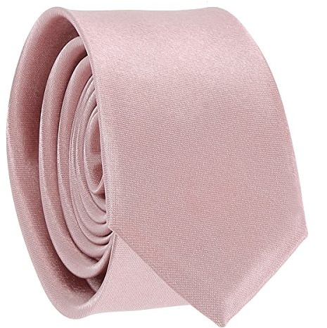 cravateSlim Traje Corbata, Pajarita y Pañuelo Rosa Viejo - Rosa Viejo (TIE)