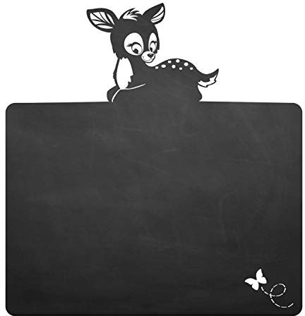 018 Rehkitz - selbstklebende Tafelfolie/Kreidefolie inkl. 3 Stück Kreide - Größe: 900 x 950 mm - Kinderzimmer Wanddeko