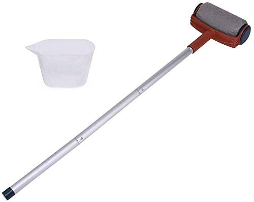 Adjustable Paint Roller Brush, Multifunction Long Handle Telescopic Roller Brush DIY Painting Decoration Home Wall Tool Kit with 3 Aluminum Tubes