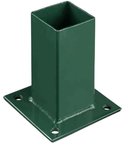EASY CLOTURE Platine de Fixation 60 x 60 mm pour portillon grillagé Vert