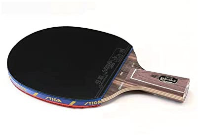 Pala de Ping Pong Regalos Adolescentes Set de Ping Pong 5-Star Table Tennis Pro Carbon Ping Pong Bat, Negro/Rojo(Color:A2)