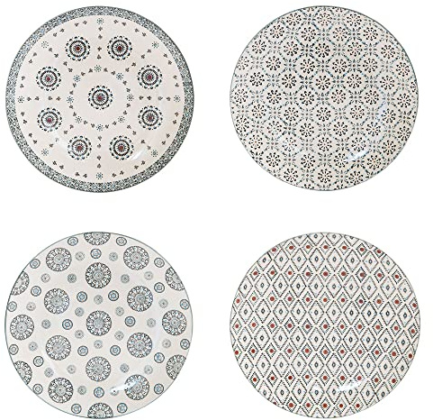 Table Passion - Coffret de 4 assiettes plates nelson 26 cm