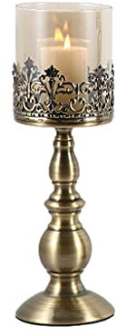 HEXEH Kerzenhalterhalter Retro Hardware Candlestick Stand Dekoration Romantische Kerzenlicht Dinner Requisiten Esstisch Kerzenständer Dekoration Senden Kerzen Kandelaber