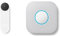 Google GWX3T Nest Doorbell - Wireless 960p Video Doorbell - Smart WiFi Motion Only Doorbell Camera, Snow, 1 Count & Nest Protect - Smoke Alarm And Carbon Monoxide Detector