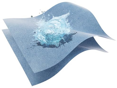 Mister Nick's Pelle per auto e camoscio in microfibra (blu)