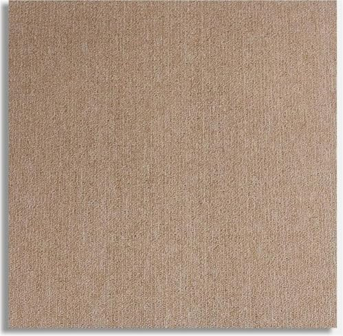 Teppichfliesen Moskau 50x50cm selbstliegend - 20 Stück Set - 5m², strapazierfähiger Teppich Bodenbelag mit hochwertigem Schlingenflor für Haus & Büro - antistatisch mit Bitumen Rücken (Beige)