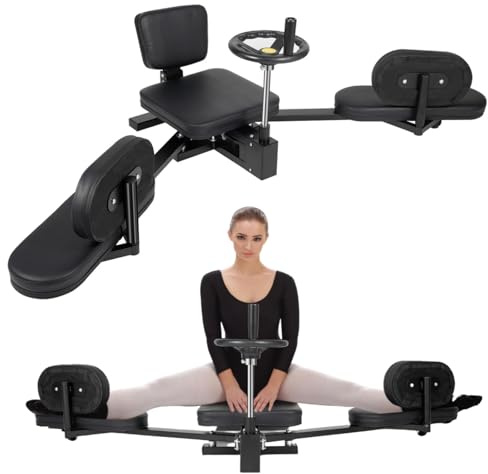 DAOHHFO Entraîneur d’Écartement Split Legs Extenseur des Ligaments Angle d’ouverture maximal de 200° Convient pour les passionnés de yoga, fitness, danse et arts martiaux jusqu’à 1,7 m et 100 kg