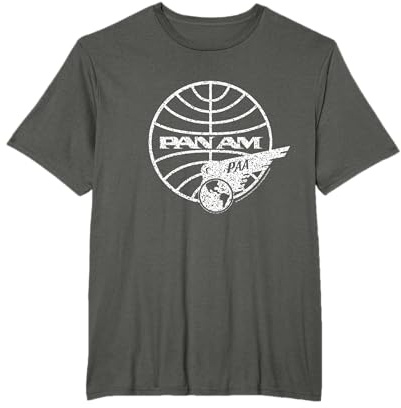 Logotipo blanco de Pan Am Distressed PAA Camiseta