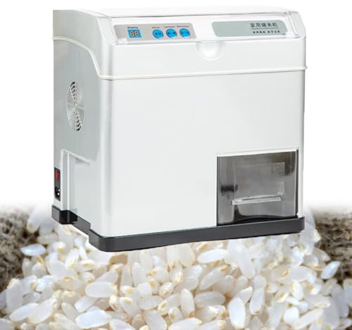 500W Electric Rice Milling Peeling Machine, 60KG/H Paddy Huller Sheller Hulling, Wheat Cereals Peeling Sheller Huller, Rice Thresher Polisher
