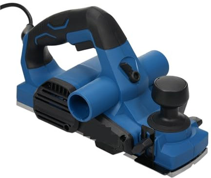 Pialla elettrica, Pialla elettrica 6Amp 710W 17000 giri/min Pialla elettrica a mano Larghezza di taglio da 3-1/4 pollici a doppia rimozione a polvere Design a doppia impugnatura,Per il rinnovamento d