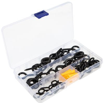 MUCKLILY 1set Ganci Autofilettanti Metallo Per Uso Esterno Professionale Di Viti Occhio Con Alta Capacità Di Carico Per Installazioni Stabili e Resistenti Per Interni Ed Esterni