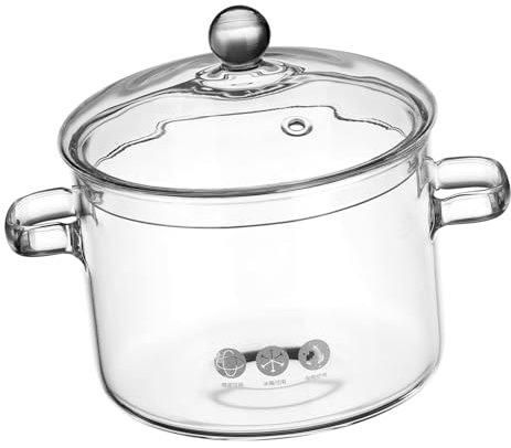 Cabilock Olla Para Cocinar De 1,9 l Tapa, Diseño Seguro y Resistente, Para Sopa y Guisos En Restaurante y Hogar