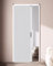 Puerta corredera plegable ajustable sin taladro, puerta interior alta blanca para cocina, ducha, armario, 180/190/200/210 cm, diseño de ahorro de espacio (75 x 200 cm)