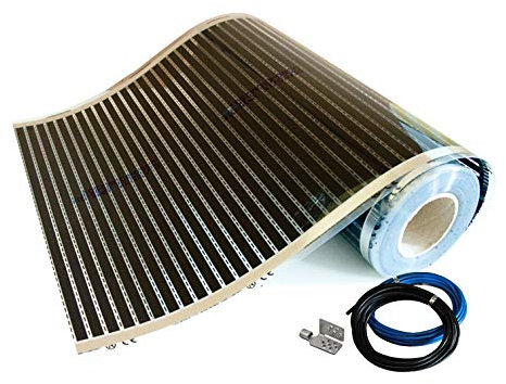 Fußbodenheizung Infrarot Heizfolie 50 cm Heizung Set 150W/m2-3,0m2