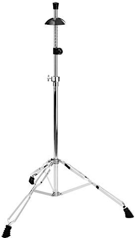 Classic Cantabile PS-2013 Posaunenständer mit Federauflage (schwere Ausführung, höhenverstellbare Aufnahme, doppelstrebiges Stativ) verchromt