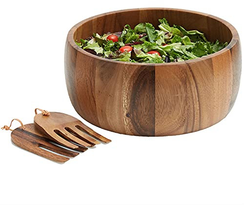 Woodard & Charles Servierschüssel-Set mit Servierhänden, Akaika-Holz, 30,5 x 12,7 cm, 3-teiliges Set