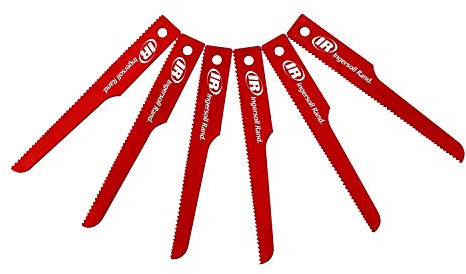 Ingersoll Rand Sega Alternativa Pneumatica P4EV-6 - Set 6 Lame Varie, Alte Prestazioni di Taglio, 14-18 Denti per Cm