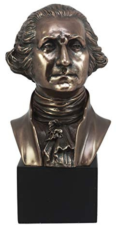 Ebros First President Of United States George Washington Bust Figurine 9H Founding Father Historical Revolution Political Memorabilia