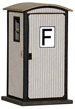 Fernsprechbude Signalfernsprecher, Lasercut-Bausatz, Spur 0 (Null), 1:45