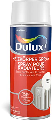Dulux Fresh up Heizkörperfarbe Spray MAT weiß 400ML, weiß, seidenmatt, 0,4L