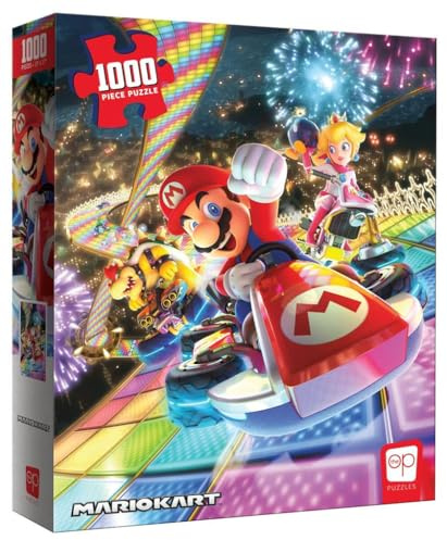 USAopoly Super Mario | Mario Kart | Rainbow Road | 1000-bitars pussel