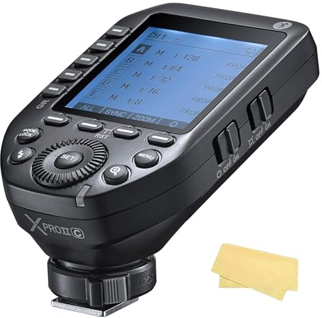 Godox XproII-C Flash Trigger Camera Wireless Flash Trigger 2.4 GHz 1/8000s HSS TTL per fotocamere Canon D5 D4 D60 D800 D5000 D5100 D5300 D7000 D70S D7C0 D750 D7100 DSLR