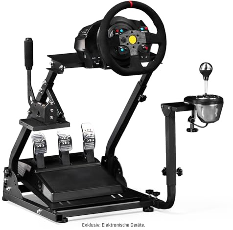 Dardoo Lenkradständer verstellbarer Gaming-Radständer Passend für Logitech G920 G29 G923, für Thrustmaster T80 T150 Radpedale nicht im Lieferumfang enthalten