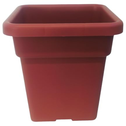 NG NICCOLAI VASI QUADRI E SOTTOVASI PLASTICA VARI COLORI E DIMENSIONI (VASO QUADRO 32X32X32 cm, TERRACOTTA)