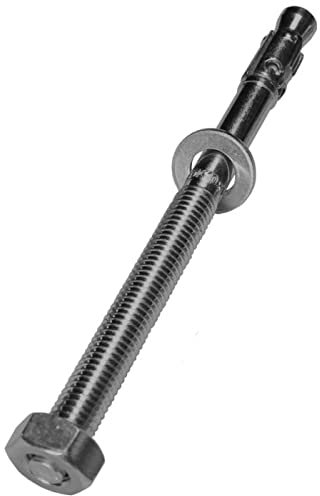 Lumonic Schwerlastdübel M10 x 140mm | hochwertige Edelstahl V4A Keilanker | Durchsteckmontage, SOFORT BELASTBAR | Betonanker, Schwerlastanker | für Überdachungen, Geländer, Regale, Trennwände