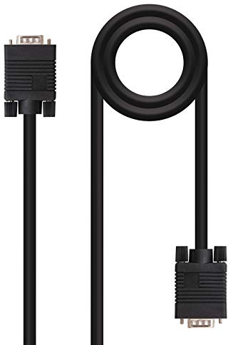 Monkey Ladder Câble SVGA pour moniteur et projecteur, HDB15/M-HDB15/M, mâle-mâle, noir, 5 m