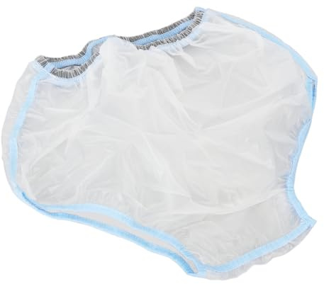 Bath Waterproof Underwear, Shower Waterproof Underwear Soft Unisex Wear Resistant Washable with Stickers for (for 65‑85kg)