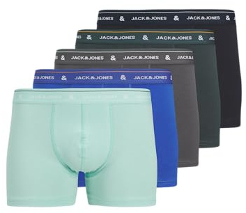 Jack & Jones Pantaloncini da Uomo, Confezione da 5 Pezzi, Lapis Blu, XX_l