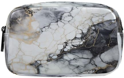 Weißer Marmor Federmäppchen Federtaschen Mäppchen Große Kapazität Schlamperbox Kosmetik Make-up Tasche für Jungen Mädchen Schule Schüler
