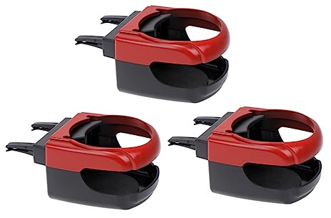 MUCKLILY 3piezas Sujeta Vasos Coche Reposa Vasos Multifunción Plástico Duro Compatible Rejilla