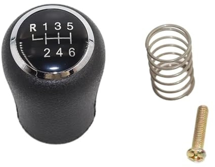 Schaltknauf Hebel Stick Für VW Transporter T5 T5.1 T6 2003 2005-2015 Auto Schaltknauf 5/6 Geschwindigkeit Schalthebel Stick Gamasche Boot Abdeckung Schaltknauf(6 Speed Black)
