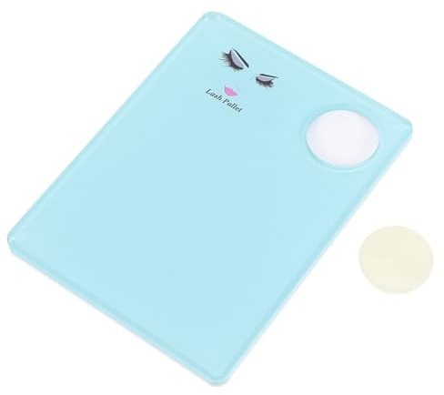 FOMIYES Wimpernverlängerungs Acrylpalette mit Steinhalter Leicht Langlebig Wimpernverlängerungszubehör für Heimstudio