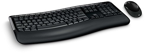 Microsoft Wireless Comfort Desktop 5000 – Keyboard Black USB (including Mouse, USB, Black)