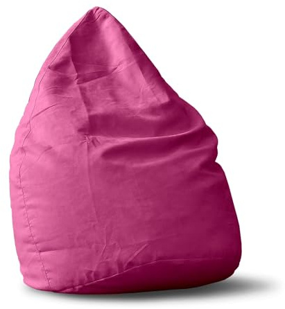 Lumaland Sitzsack Luxury XL Plus 85x65cm | Microvelours Beanbag mit extra weichem & robustem Stoff | Für Erwachsene & Kinder| Ideal geeignet für Kinderzimmer | Sessel & Stuhl Bean Bag [Pink]
