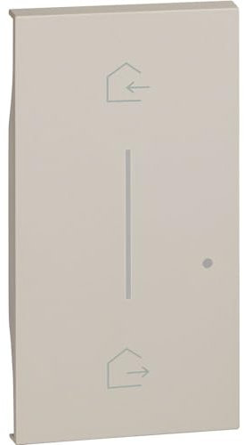 Bticino KM40M2 Cover Living Now da Applicare su Comando Scenario Wireless Entra&Esci, Cover Illuminabile, 10A, 2 Moduli, Colore Sabbia