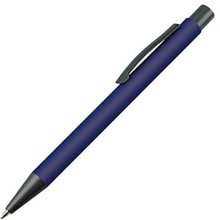 10 Kugelschreiber / mit Clip aus Metall / Farbe: dunkelblau