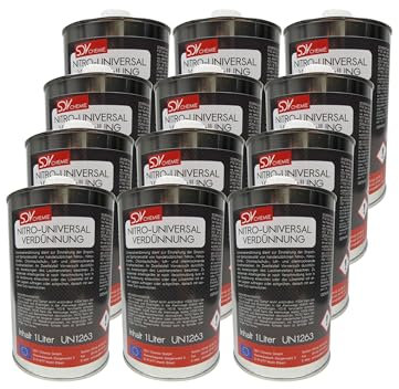 SDV Chemie Universalverdünnung 12x 1 Liter 12L Nitroverdünnung Waschverdünnung Lackverdünner